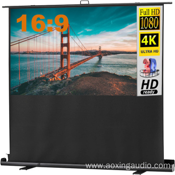 120x68cm floor display outside movie projector screen